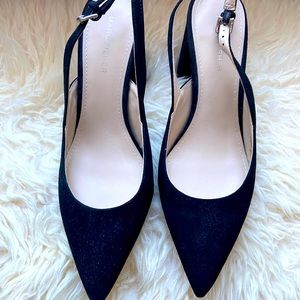 Marc Fisher velvet slingback heel sz 7.5